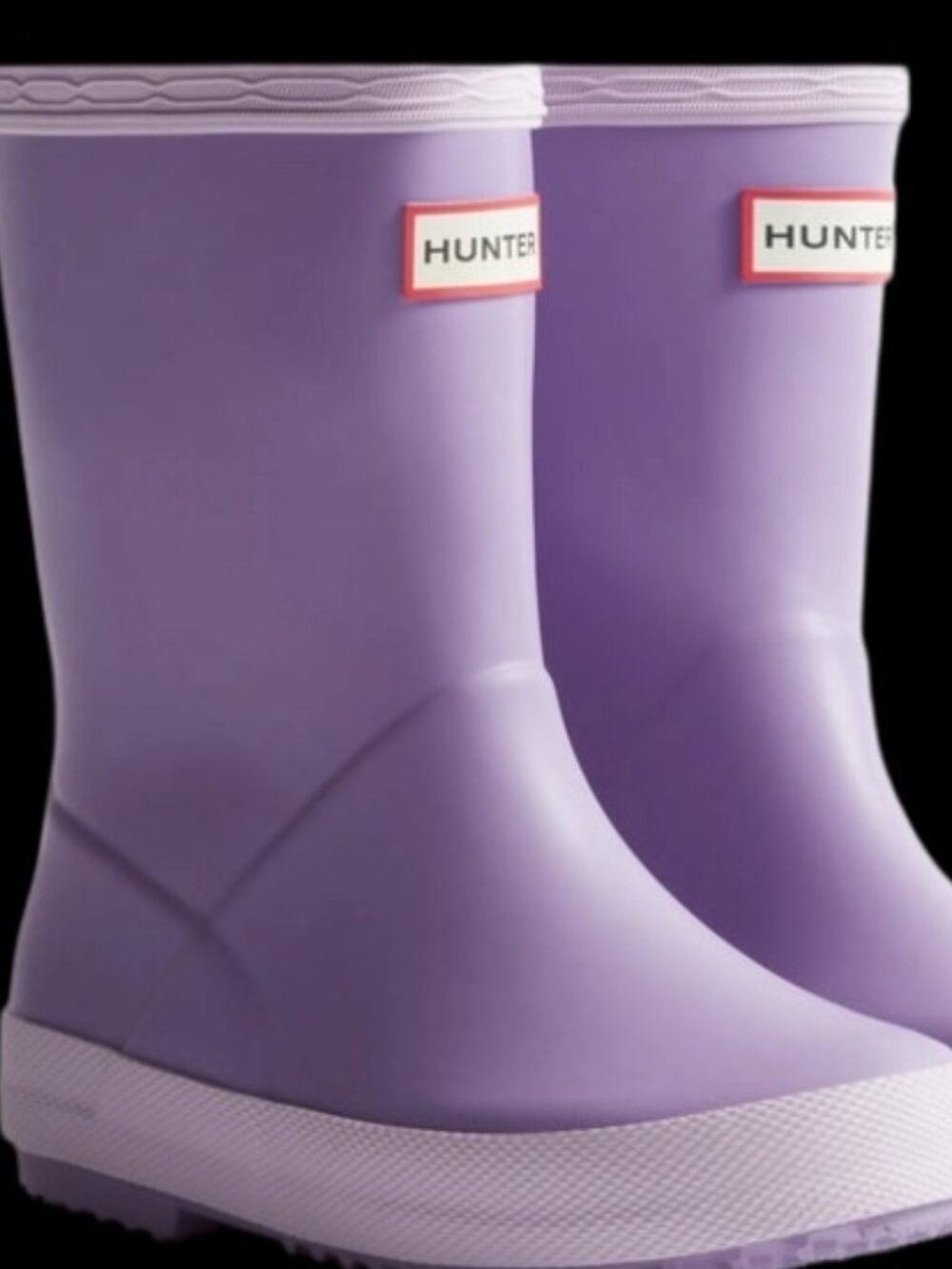 Baby Girl Hunter Boots in Purple with Pink details- Size 4